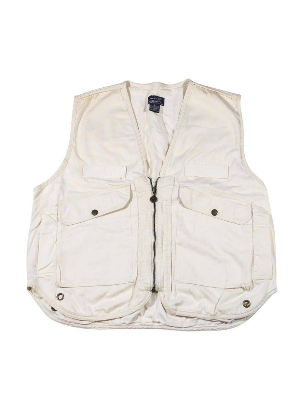 Vintage Ducks Unlimited Hunting Bird 90s White Vest Size Large